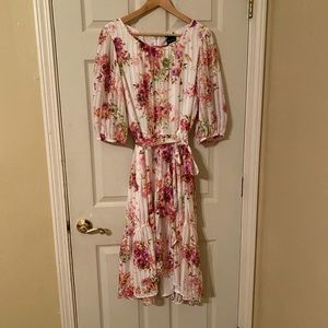 Madison Tara Floral Print Summer Dress Size 12